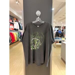 90s Led Zeppelin Vintage Stonehenge Winterland Band Tee Shirt Faded Black